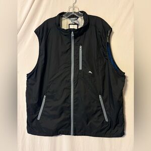 Tommy Bahama Black and Gray Men's Vest